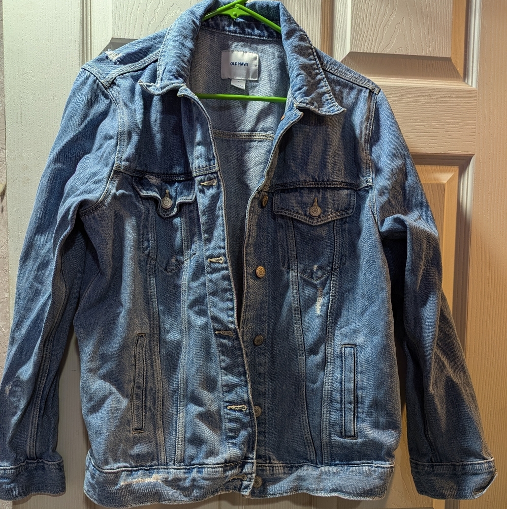 Old Navy Distressed Denim Jacket
